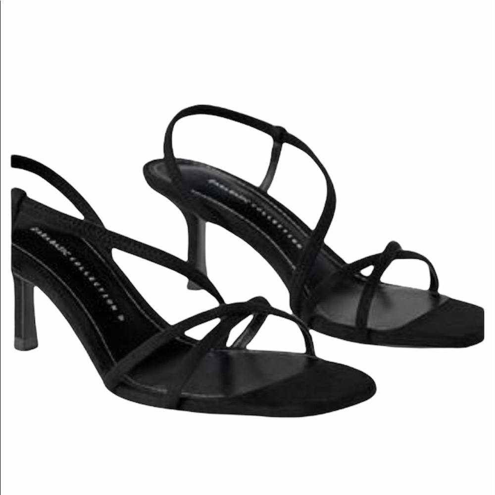 Zara Basic Collection Suede Strap Sandals - image 1